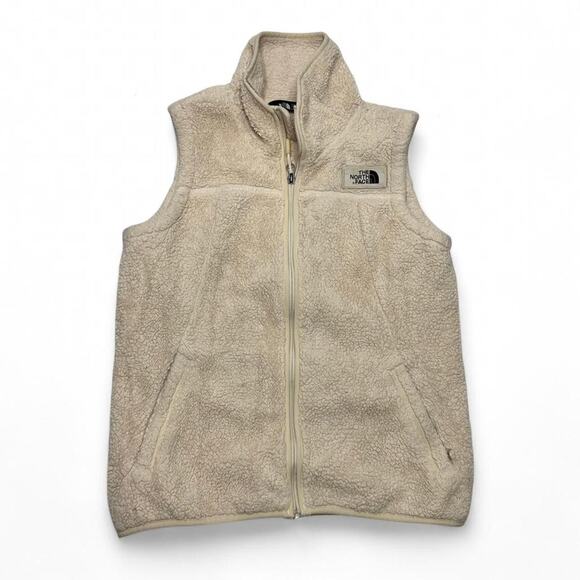 The North Face Women’s Size Medium Fluffy Furry Fleece Vest Perfect Winter - Picture 4 of 5